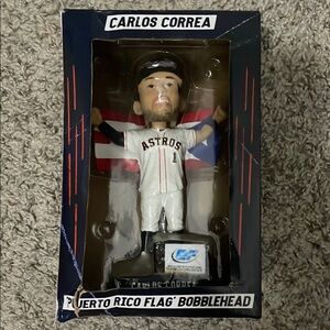 Astros Bobblehead with Puerto Rico Flag